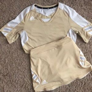 2pc adidas athletic skort outfit